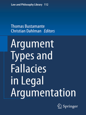 cover image of Argument Types and Fallacies in Legal Argumentation